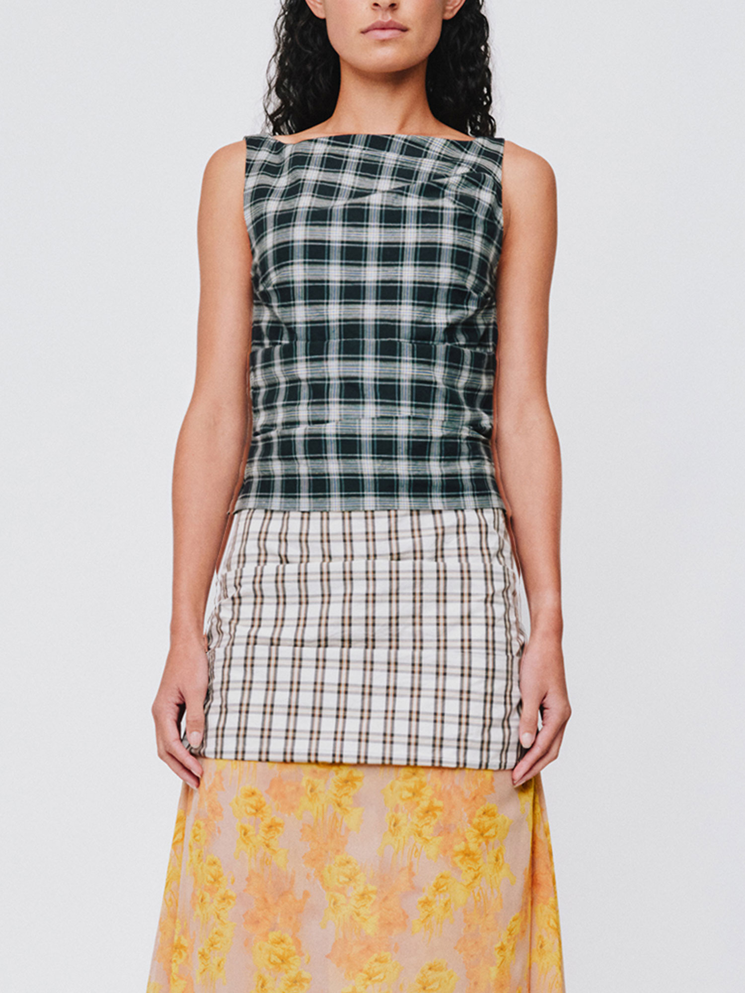 EMILY MAXI DRESS | MULTI PLAID FLORAL