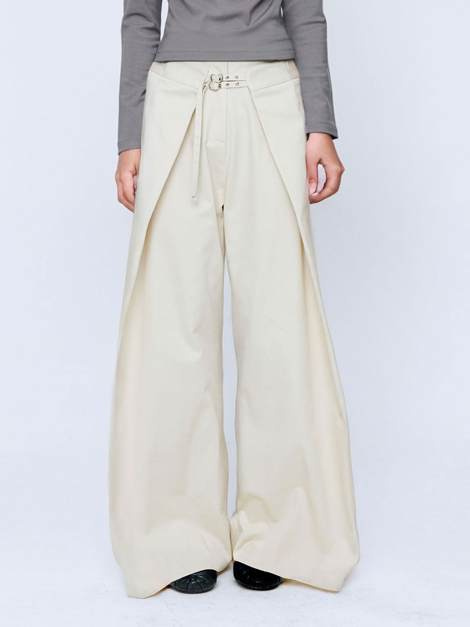 UTILITY WRAP TROUSERS | IVORY