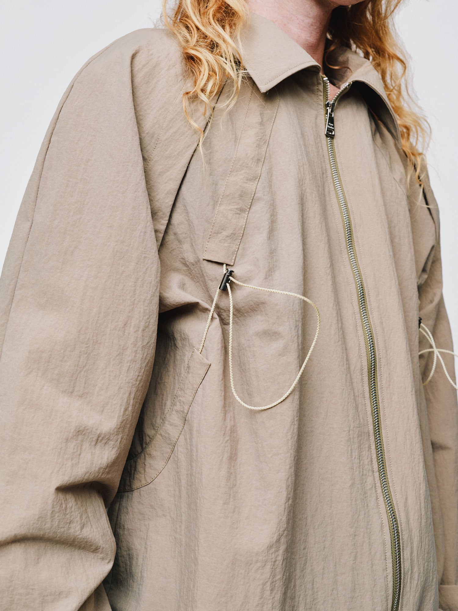 MENS BUNGY WIND BREAKER | KHAKI