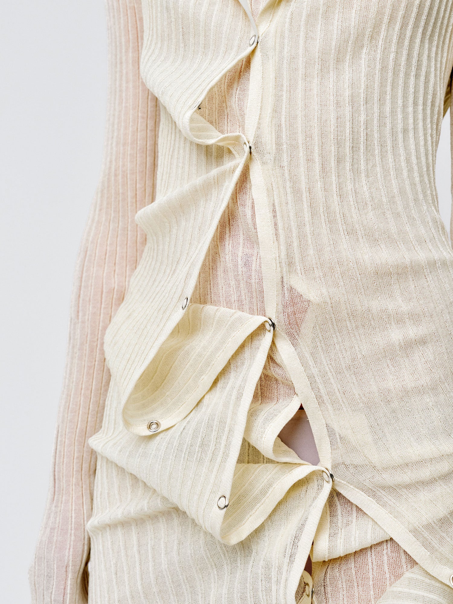 DOUBLE UP RIB MAXI DRESS | IVORY