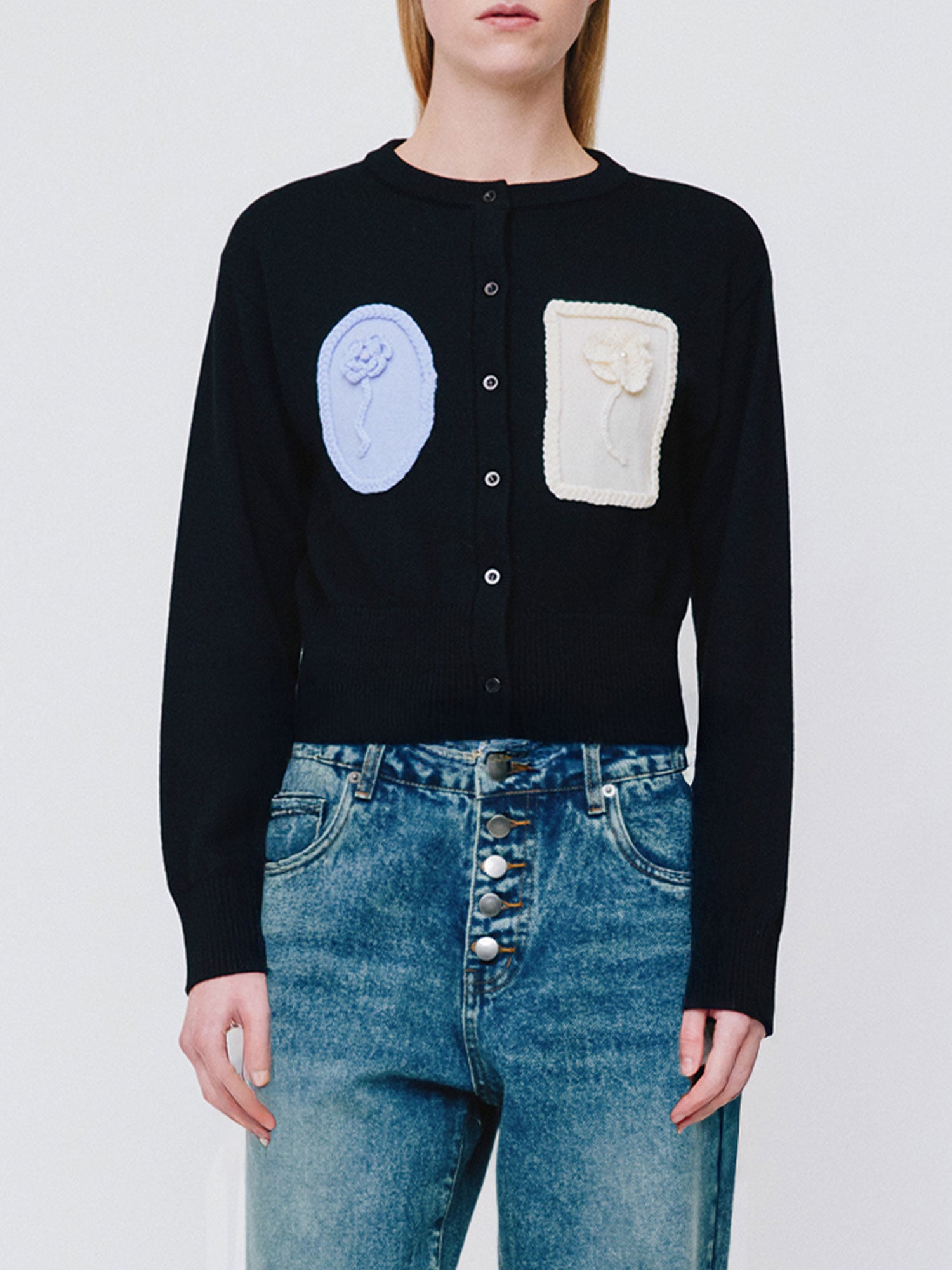 PANSY CARDIGAN | BLACK