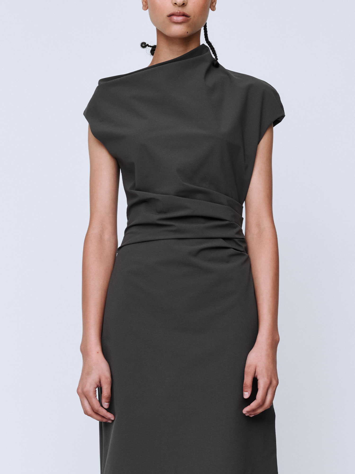 RITA MAXI DRESS | CHARCOAL