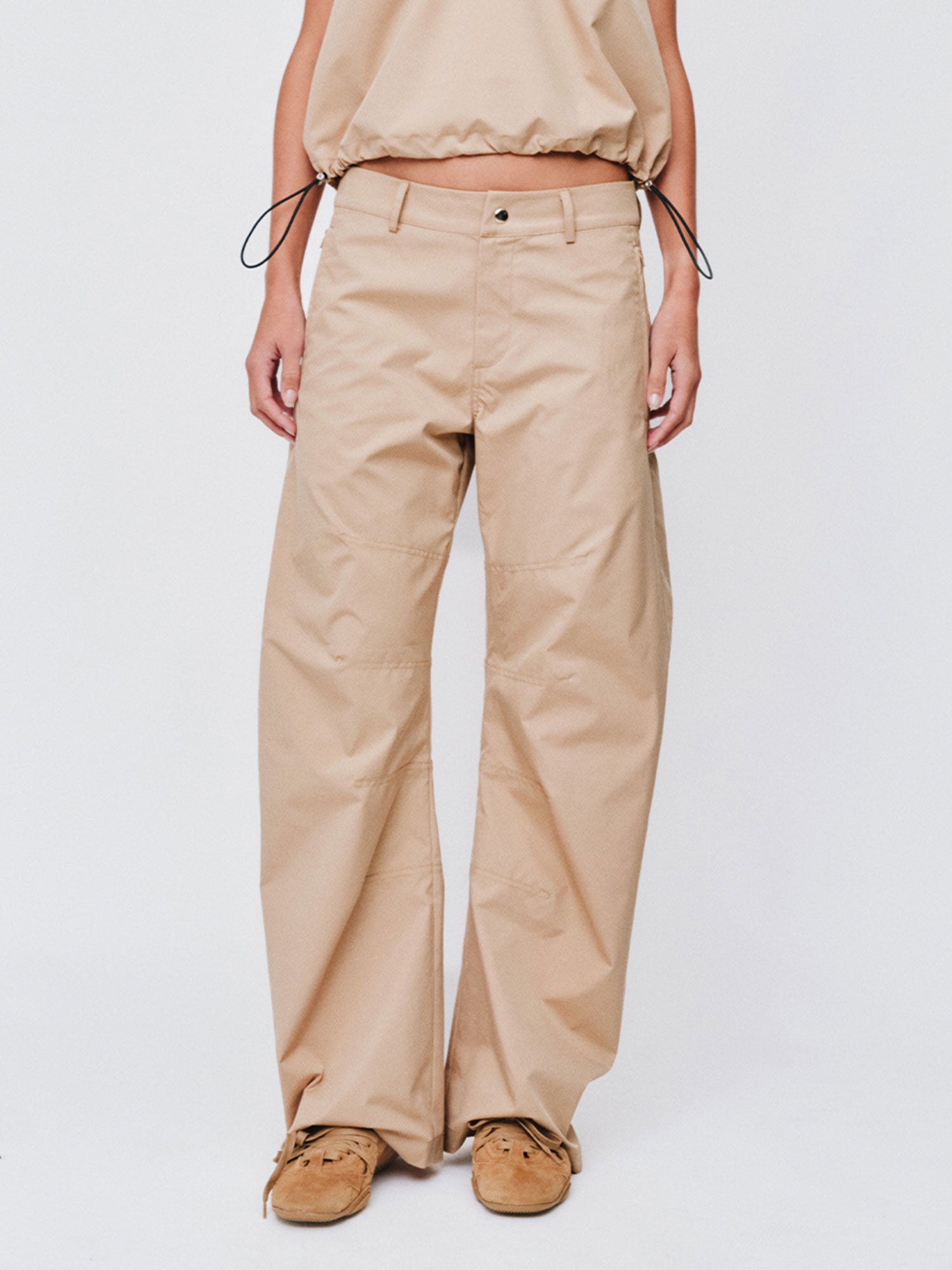 DARTED TRACKPANTS | SAND