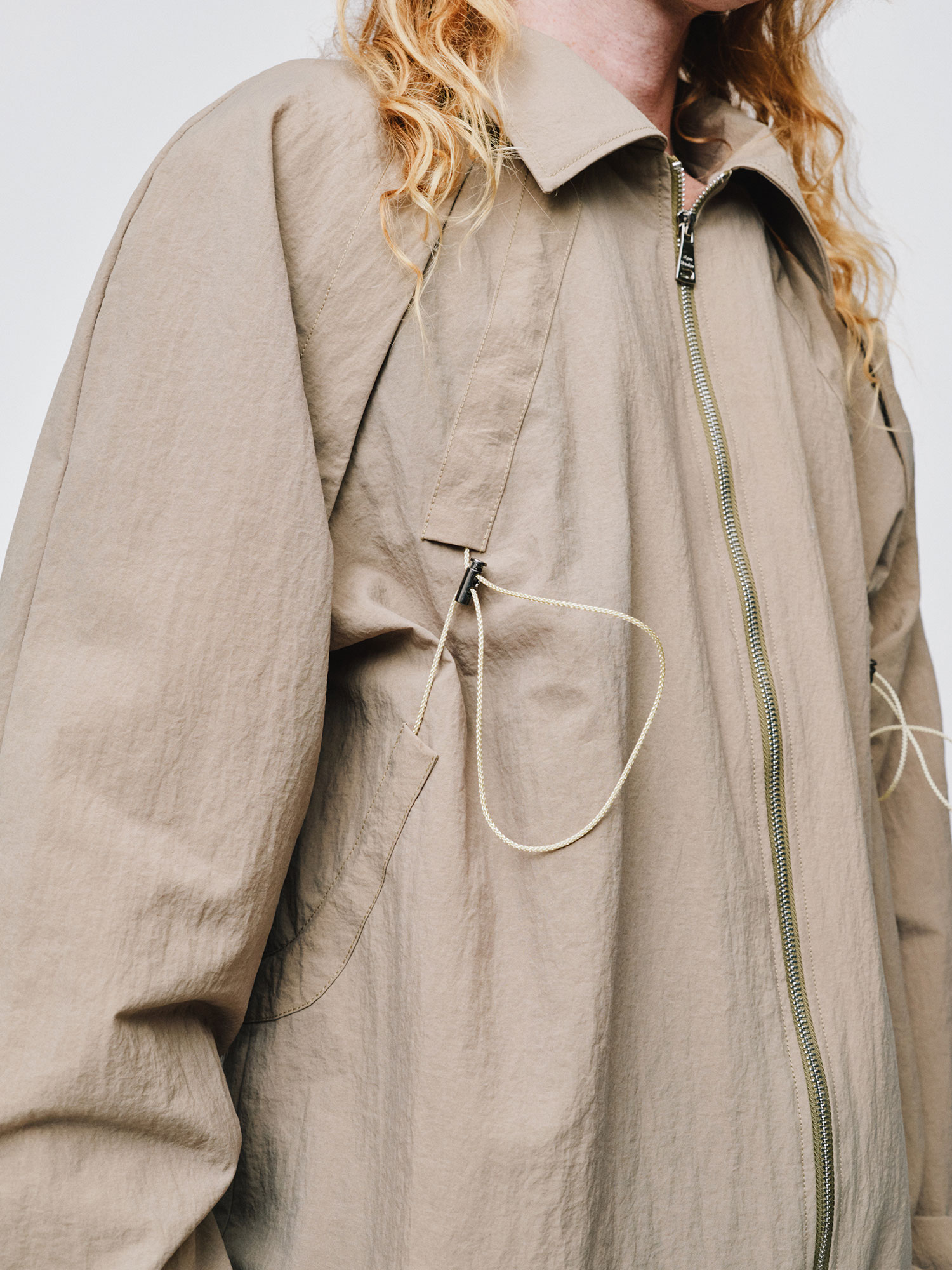 MENS BUNGY WIND BREAKER | KHAKI