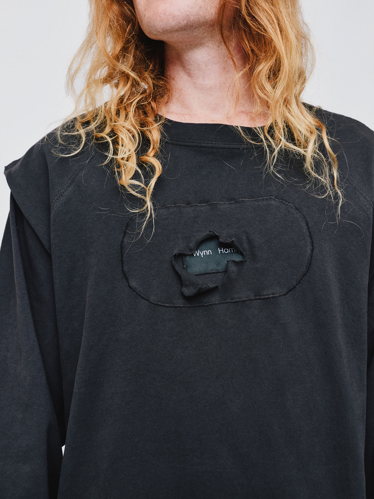 MENS DOUBLE UP LABEL T SHIRT | BLACK