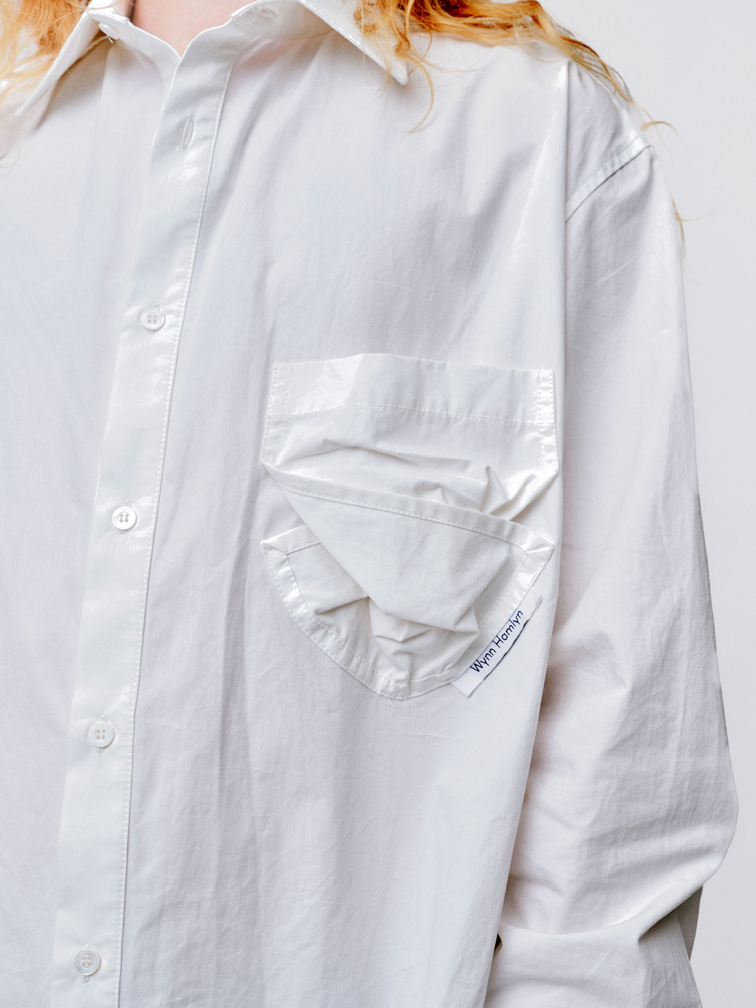 MENS TWISTED POCKET SHIRT | WHITE