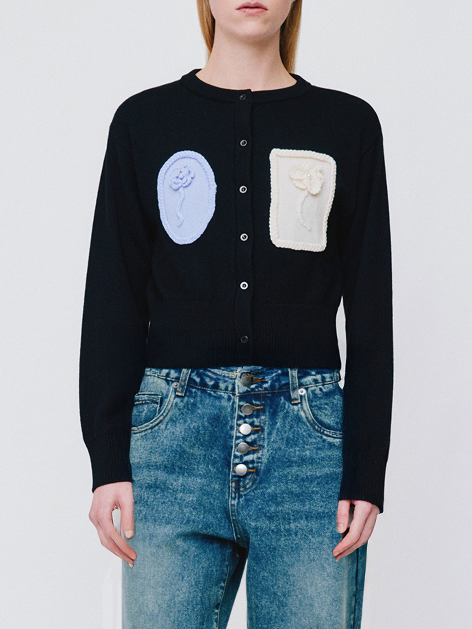 PANSY CARDIGAN | BLACK