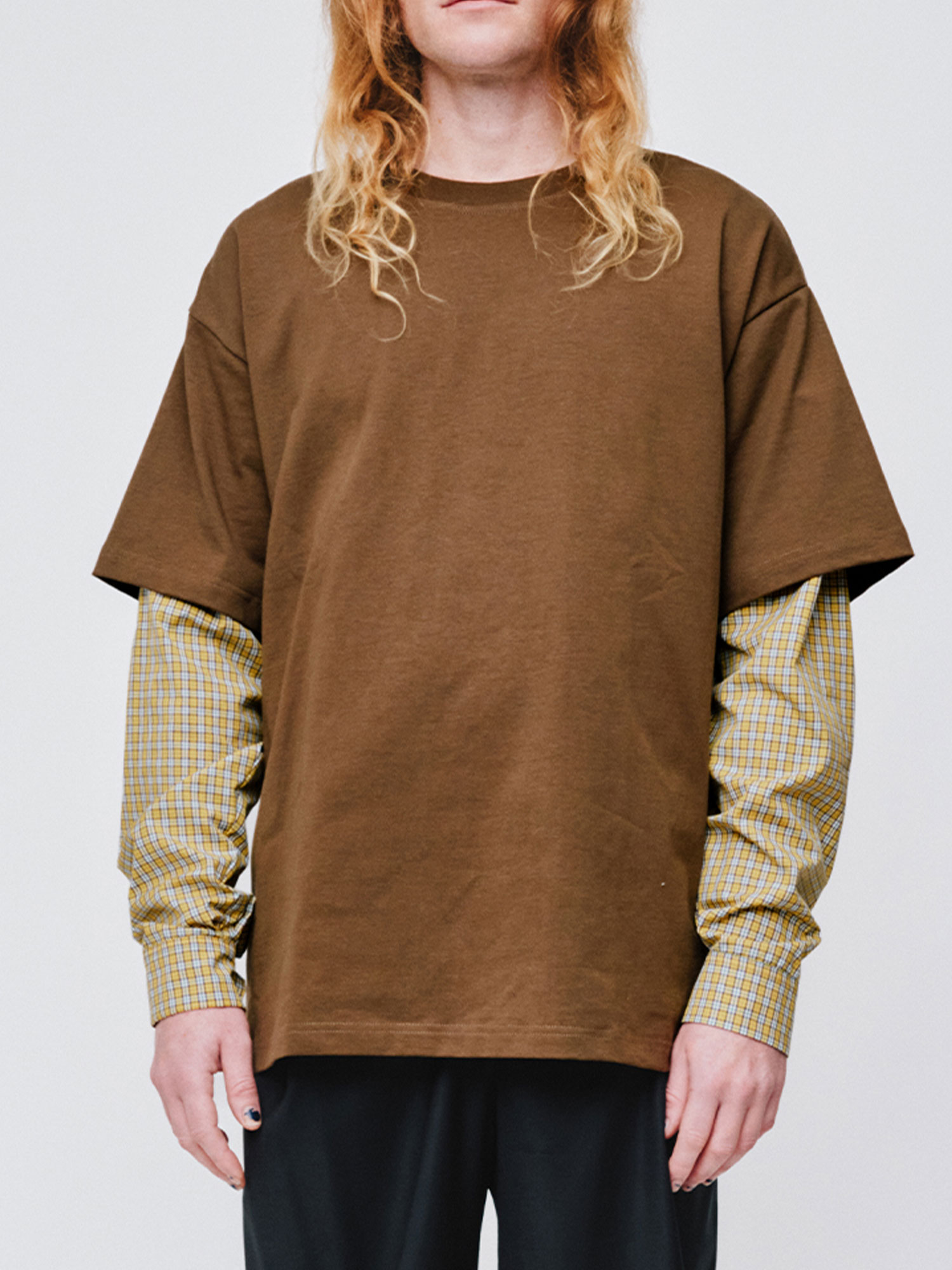 MENS UNCONVENTIONAL SHIRT | KHAKI CHECK